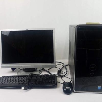 Dell Inspiron Windows 10 Desktop and Monitor, Wireless, Mouse/Keyboard
