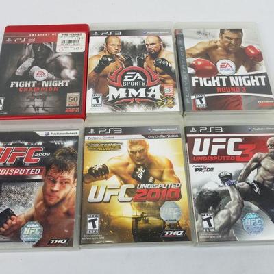 6 Playstation 3 Games: EA Sports Fight Night & UFC | EstateSales.org