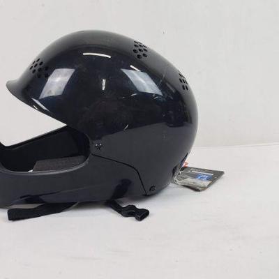 Black Bike Helmet, Age 5-8, Missing Inside Chin Foam (one side) 
