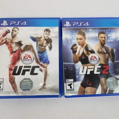 2 Playstation 4 Games: UFC & UFC 2 Games