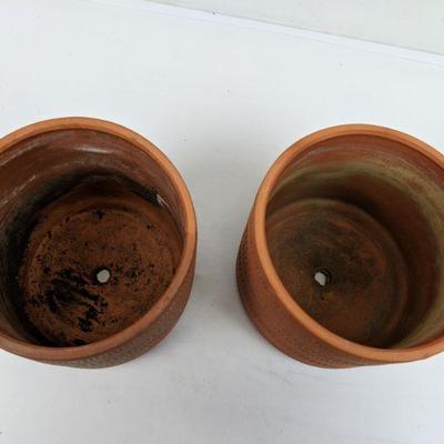Two Clay Flower Planters