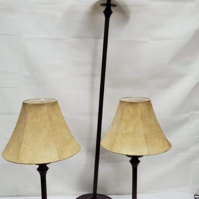 3 Lamp Set, 2 Table Lamps & 1 Floor Lamp, Some Minor Small Damages (See Picts)