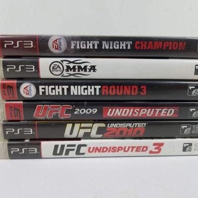 6 Playstation 3 Games: EA Sports Fight Night & UFC