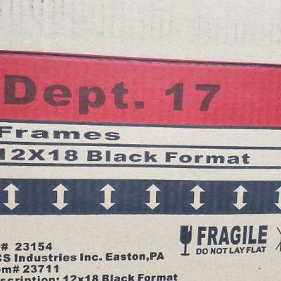 Set of 3 Black Frames, 12x18 - New