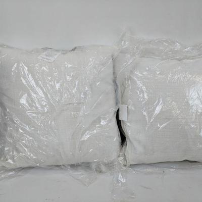White Canvas Pillow 18