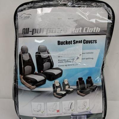 Bucket Seat Covers Black/Grey - New