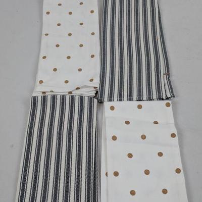 Polka Dot/Striped Hand Towels - New
