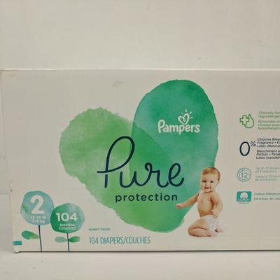 Pampers Pure Protection, Size 2, 104 Ct - New