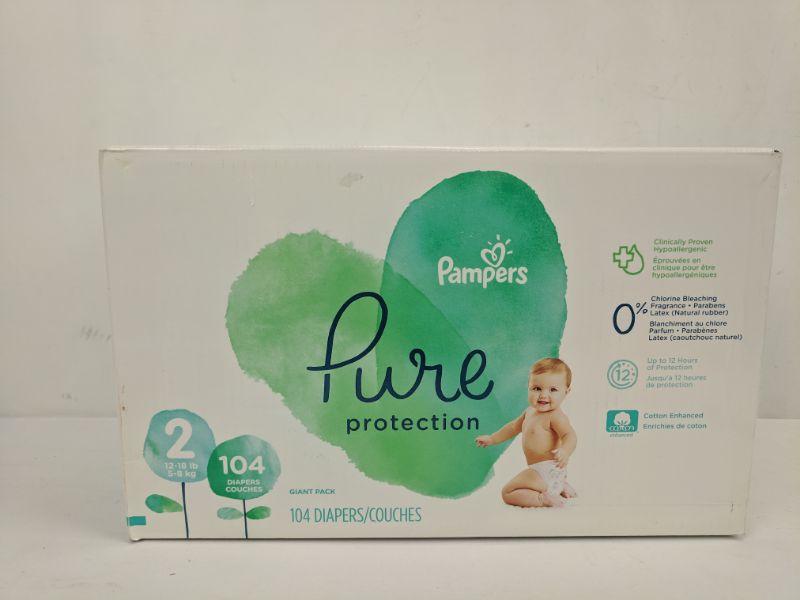 Pampers Pure Protection, Size 2, 104 Ct - New | EstateSales.org
