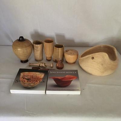 Lot 6 - Wooden Bowls and Cups