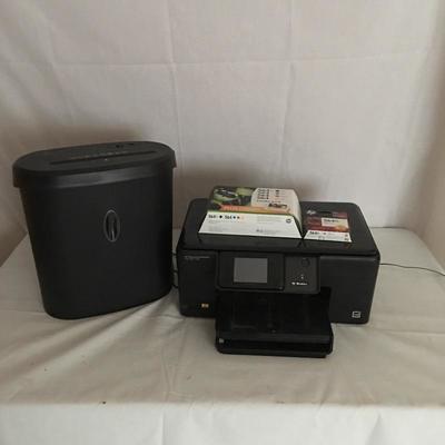 Lot 49 - HP C309 Photosmart Printer and Paper Shredder 