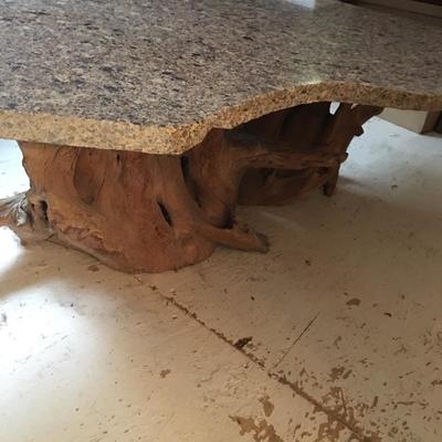 Lot 124 - Coffee Table with Raw wood Base