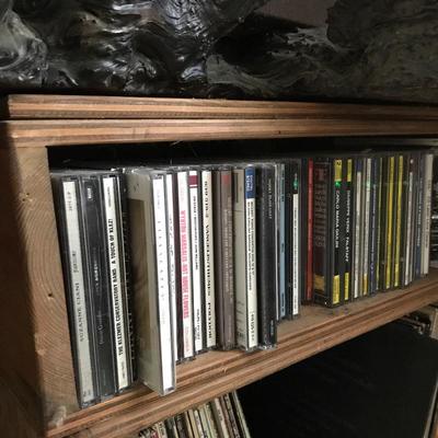 Lot 32 - Huge CD Collection with Wooden CD Holders