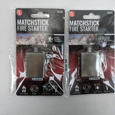 Matchstick Fire Starter, Set of 2 - New