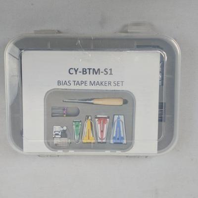 CY BTW S1 Bias Tape Maker Set - New, Broken Box