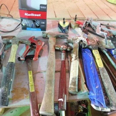 Large Collection of Hand Work Tools Various Types and Condition