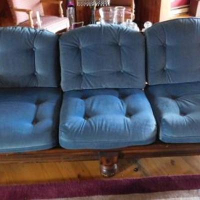Solid Wood Frame Three Cushion Couch 88