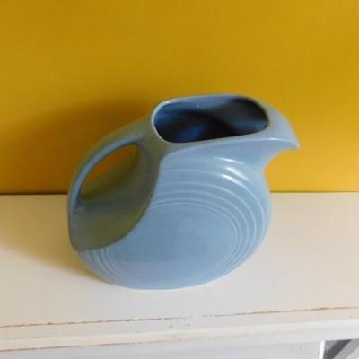 Blue Fiesta Ware Water Pitcher