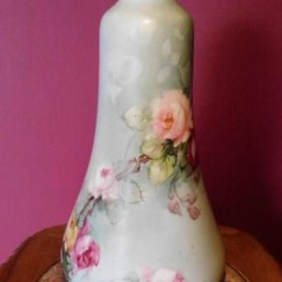 Painted German Porcelain Vase 9