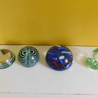 Unit3:  Set of Hand Crafted Glass Paper Weights Various Sizes and Designs