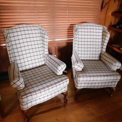 Set of Bassett Wing Back Chairs