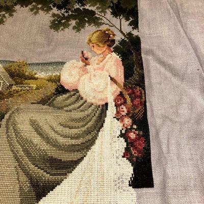 Counted Cross stitch  lady