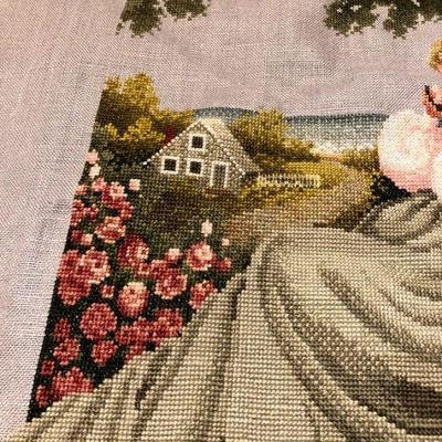 Counted Cross stitch  lady