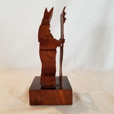 Wood Sculpture - Bishop or Christ?