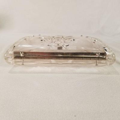 Lucite and Rhinestone Vintage Ladies Clutch