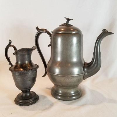 Early Cincinnati Pewter Ware Pot 