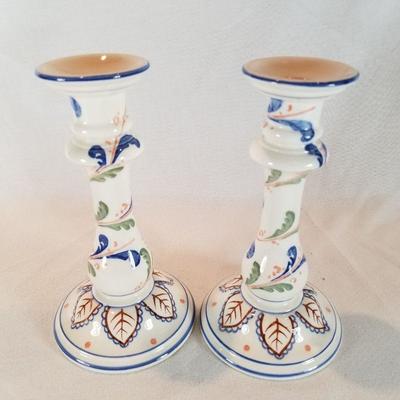 Tiffany & Co Ceramic Candlestick Holders
