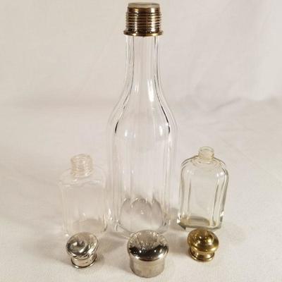 Three Ground Glass Bottles