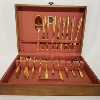 American Golden Heritage Flatware Service for Eight in Box