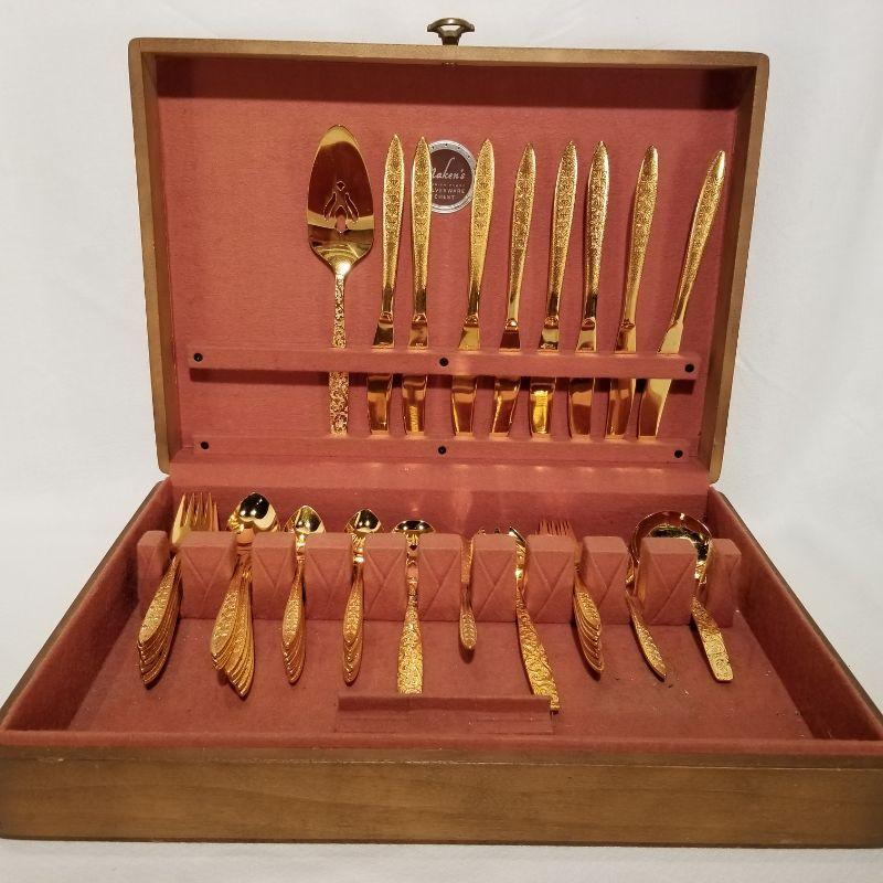 American Golden Heritage Flatware Service for Eight in Box | EstateSales.org