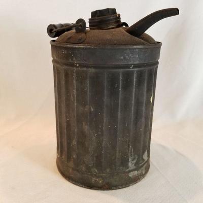 Antique Kerosene Can with Wooden Handle