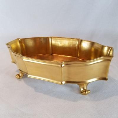 French Limoge Footed Bowl - Healy Gold