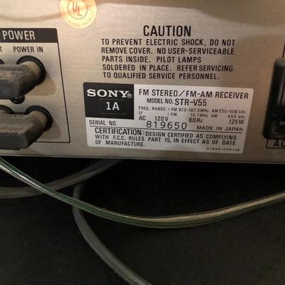 208:  Sony Stereo System with Advent Speakers and Cabinet