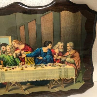 246:  Last Supper Vintage  Art Wall Hanging 