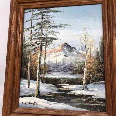 092:  Signed Oil  Landscape Paintings