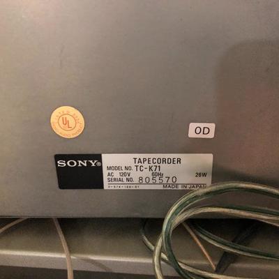 208:  Sony Stereo System with Advent Speakers and Cabinet