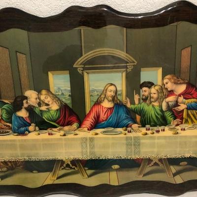246:  Last Supper Vintage  Art Wall Hanging 