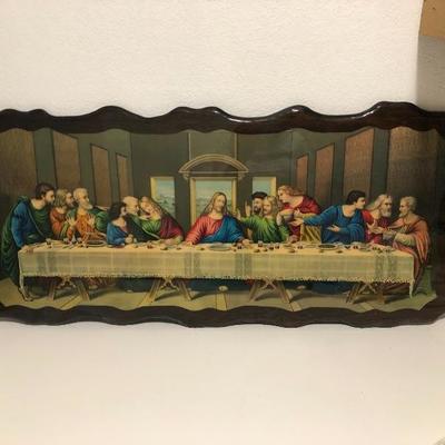 246:  Last Supper Vintage  Art Wall Hanging 