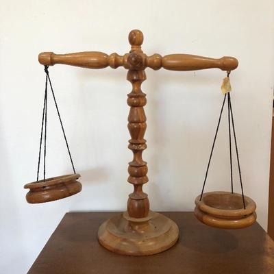230:  Vintage Scale and Side Table