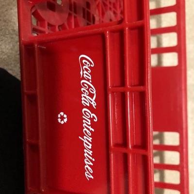 214:  Industrial Vintage Stool and  Coca Cola Crate 