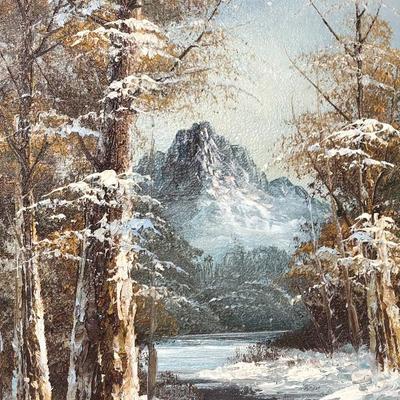 092:  Signed Oil  Landscape Paintings