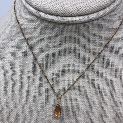 251:  14 K Diamond Gold Ring, Two  Sterling Necklaces and Other Jewelry