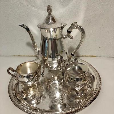 245:  Silver Plated Coffee set