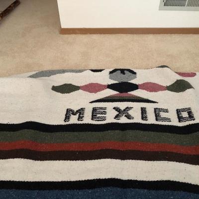 235:  Mexican Blankets, Walking Stick, Table Cloth and Umbrellas