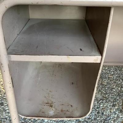 130: Vintage Childâ€™s School Desk Left Handed