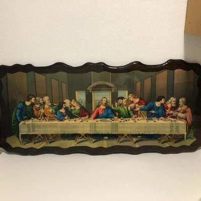 246:  Last Supper Vintage  Art Wall Hanging 